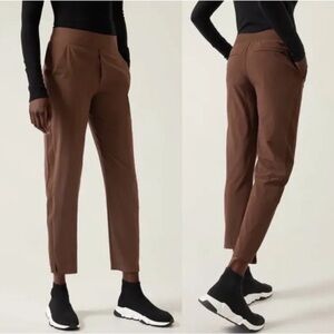 ATHLETA BROWN BROOKLYN ANKLE PANT/CHEVILLE BROOKLYN